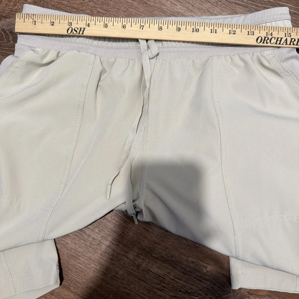 Apana Women's Beige Cargo Jogger Casual Stretch Pants Size Medium